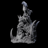 Ferocious Orc Chieftain Miniature for Dungeons and Dragons, Pathfinder or other TTRPGs