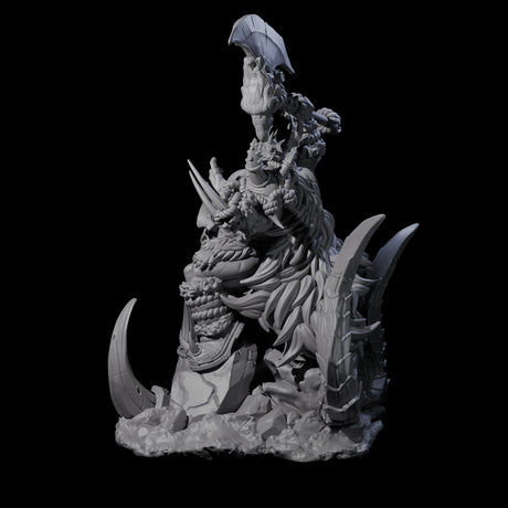 Ferocious Orc Chieftain Miniature for Dungeons and Dragons, Pathfinder or other TTRPGs