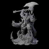 Ferocious Orc Chieftain Miniature for Dungeons and Dragons, Pathfinder or other TTRPGs