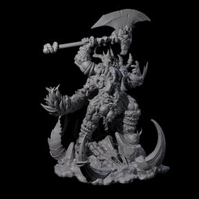 Ferocious Orc Chieftain Miniature for Dungeons and Dragons, Pathfinder or other TTRPGs