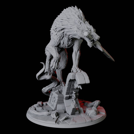 Ferocious Sword-Wielding Werewolf Miniature for Dungeons and Dragons, Pathfinder or other TTRPGs