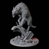 Ferocious Sword-Wielding Werewolf Miniature for Dungeons and Dragons, Pathfinder or other TTRPGs