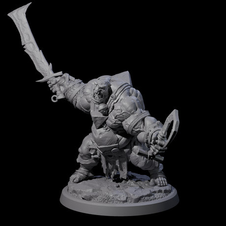 Fetid Hulking Ogre A Miniature for Dungeons and Dragons, Pathfinder or other TTRPGs