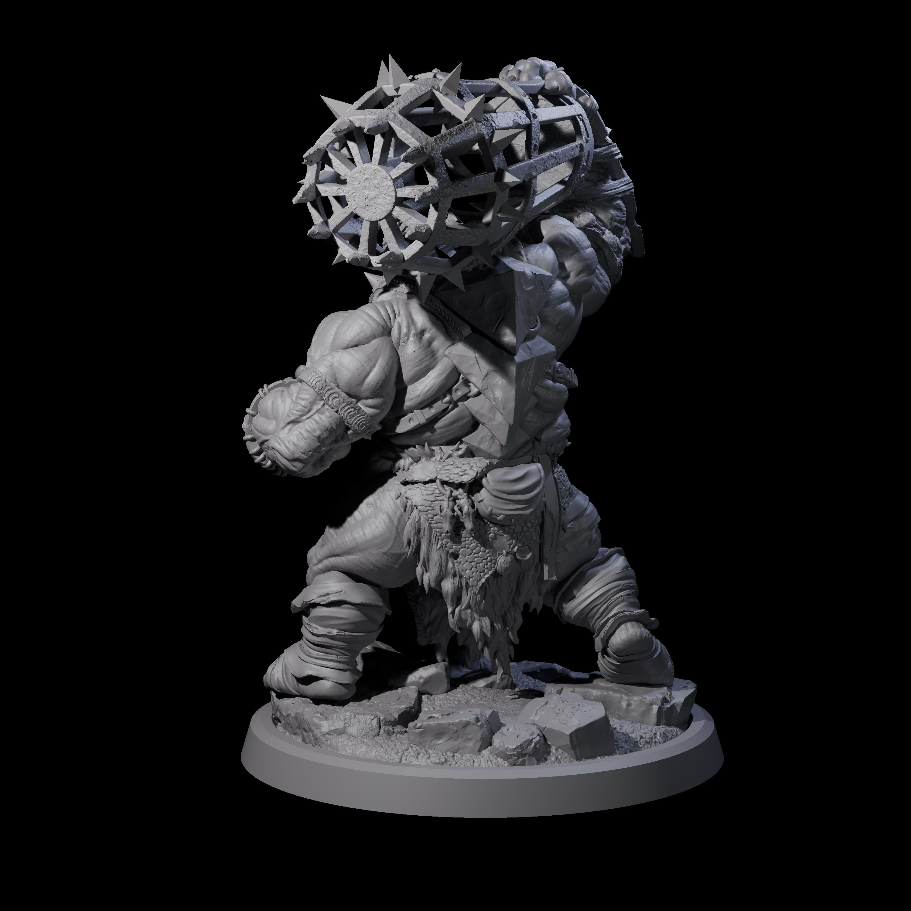 Fetid Hulking Ogre D Miniature for Dungeons and Dragons, Pathfinder or other TTRPGs