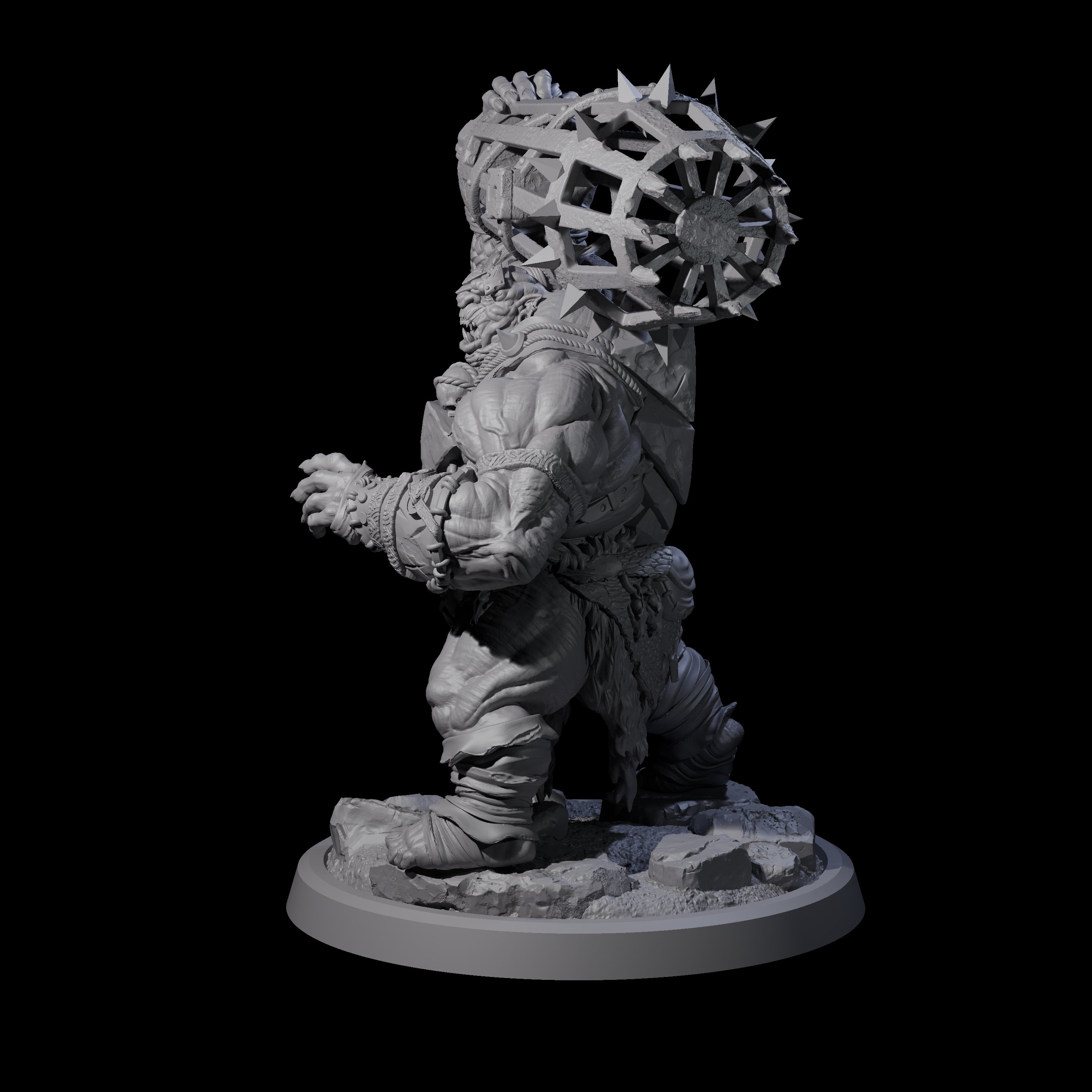 Fetid Hulking Ogre D Miniature for Dungeons and Dragons, Pathfinder or other TTRPGs