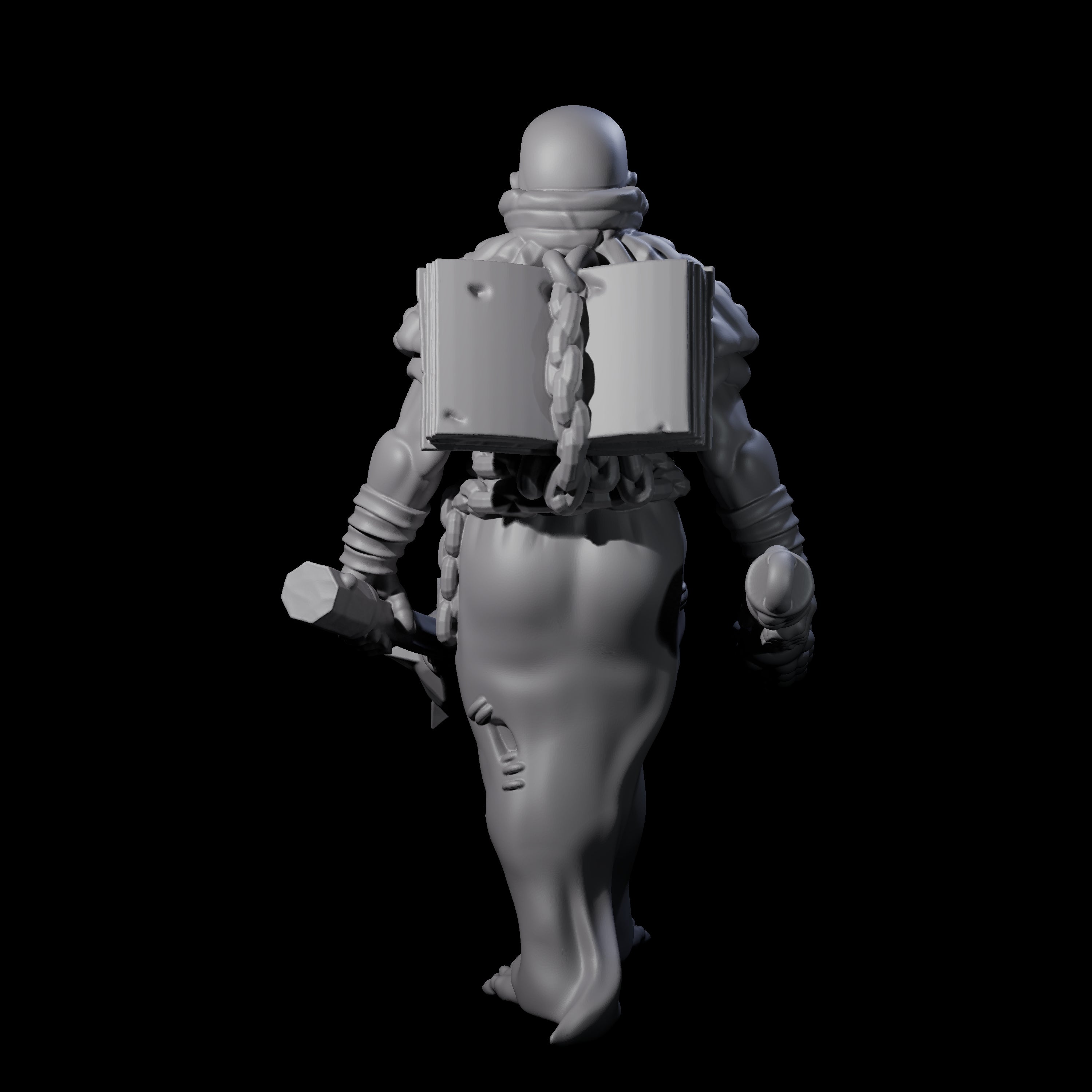 Fevered Zealot B Miniature for Dungeons and Dragons, Pathfinder or other TTRPGs