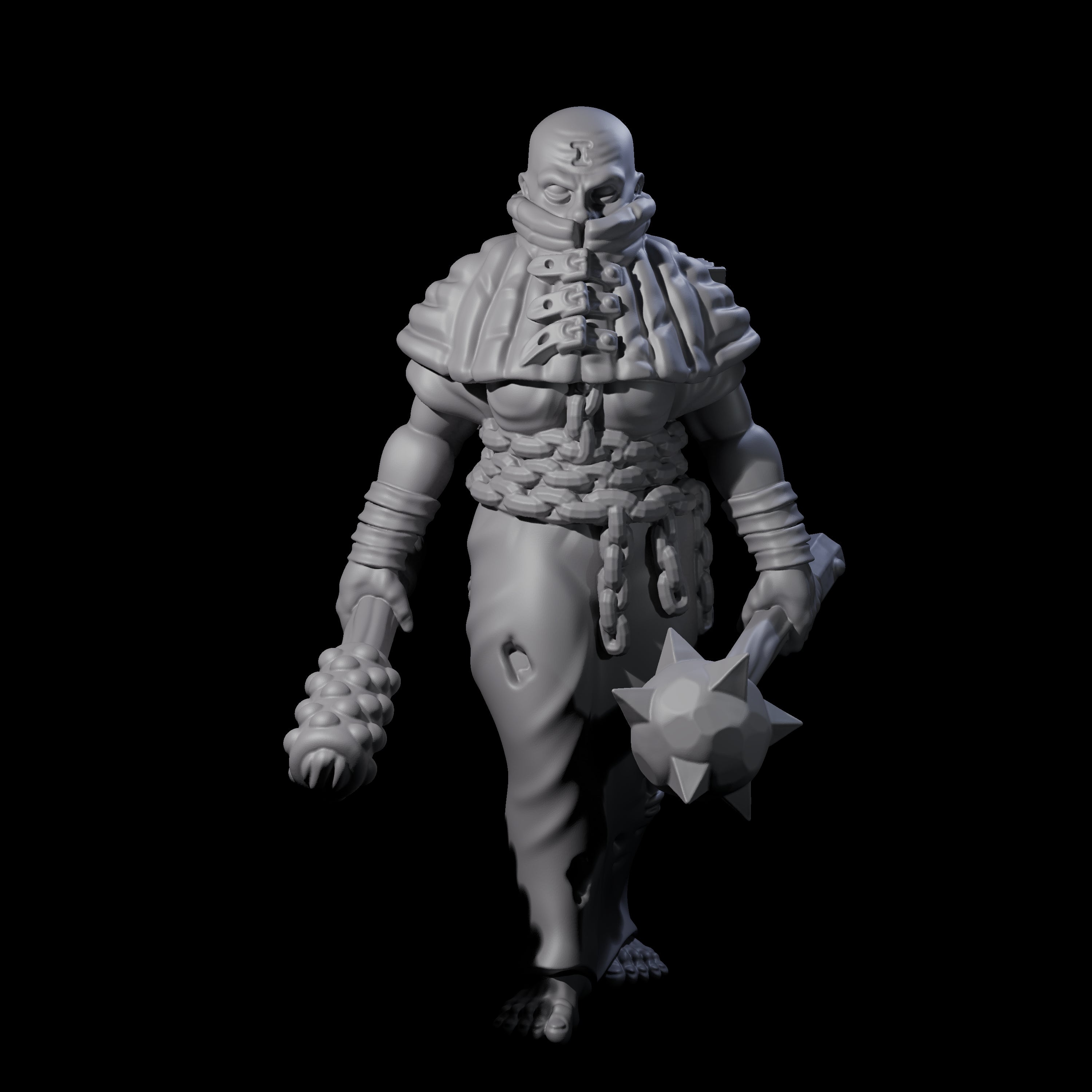 Fevered Zealot B Miniature for Dungeons and Dragons, Pathfinder or other TTRPGs