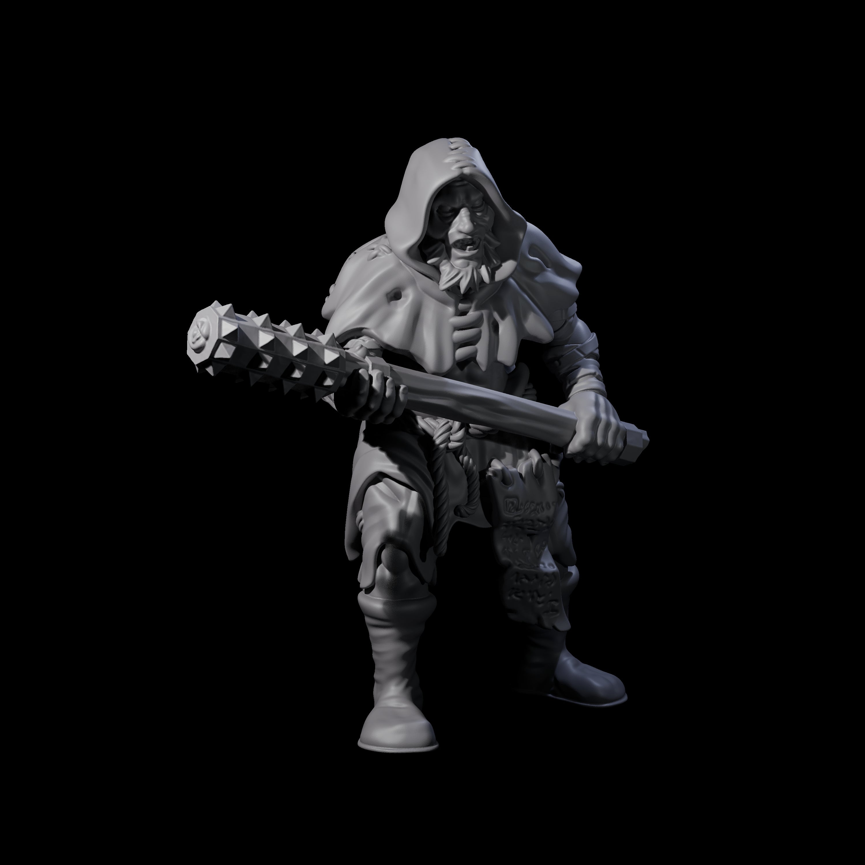 Fevered Zealot C Miniature for Dungeons and Dragons, Pathfinder or other TTRPGs