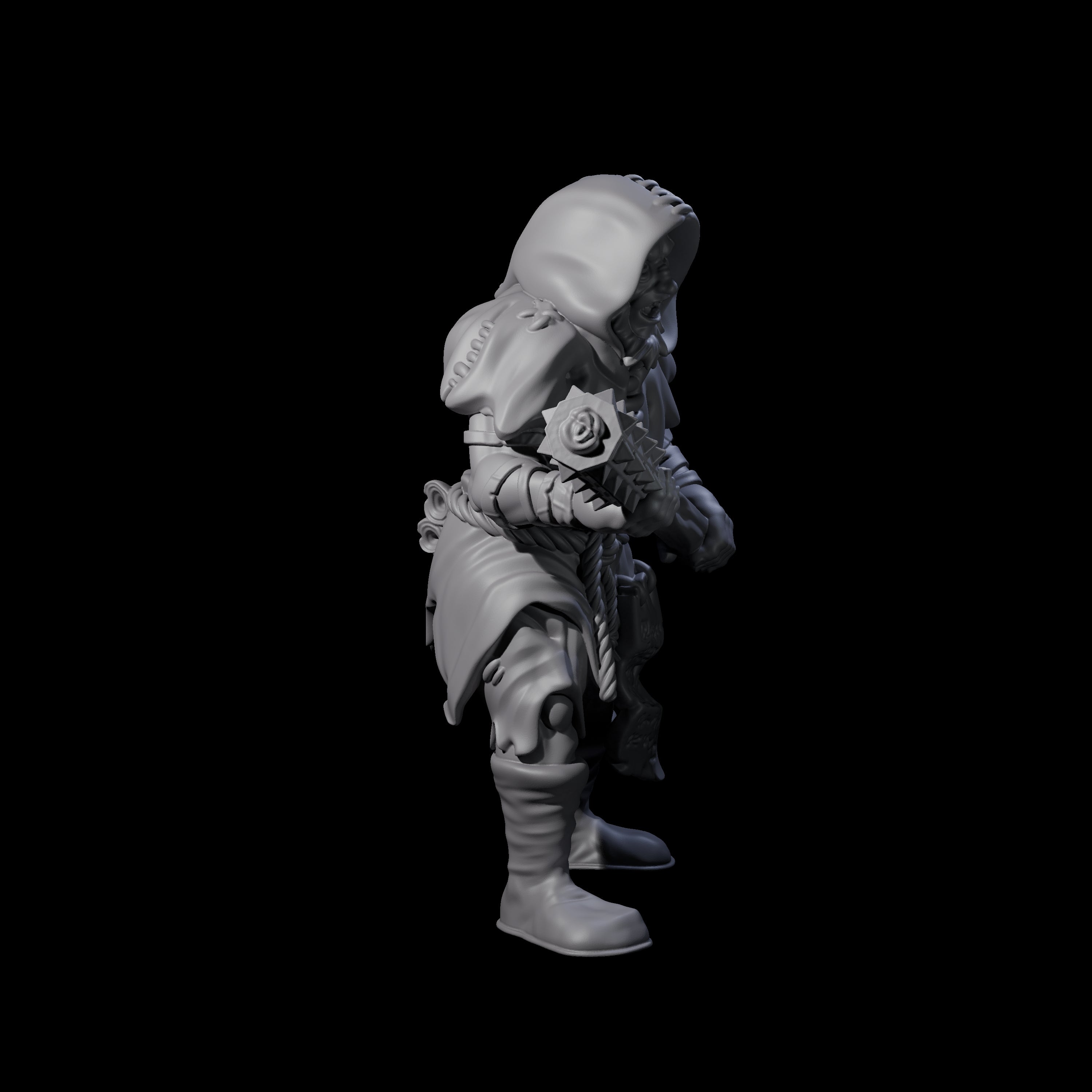 Fevered Zealot C Miniature for Dungeons and Dragons, Pathfinder or other TTRPGs