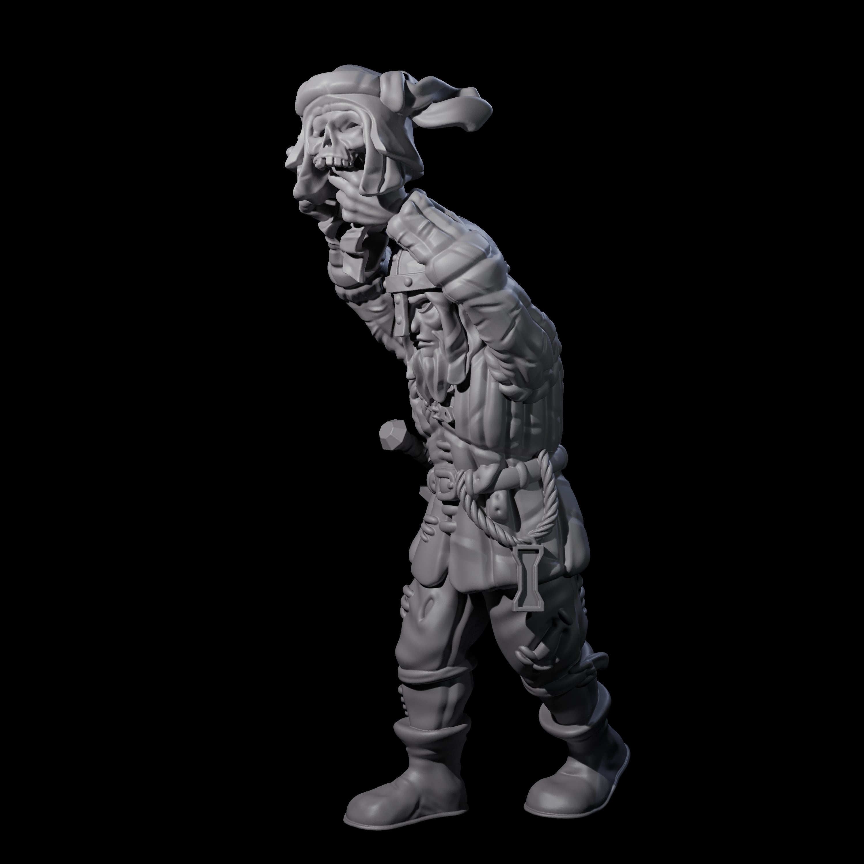 Fevered Zealot D Miniature for Dungeons and Dragons, Pathfinder or other TTRPGs