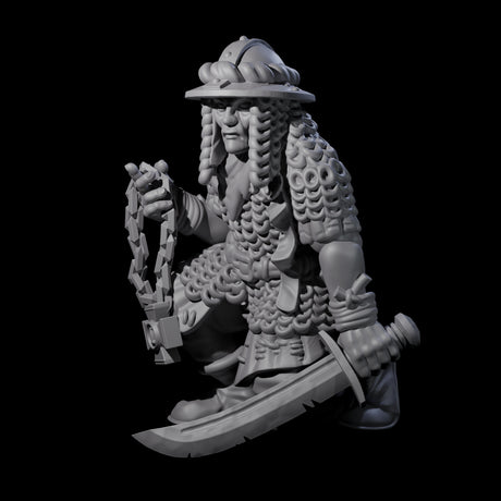 Fevered Zealot F Miniature for Dungeons and Dragons, Pathfinder or other TTRPGs