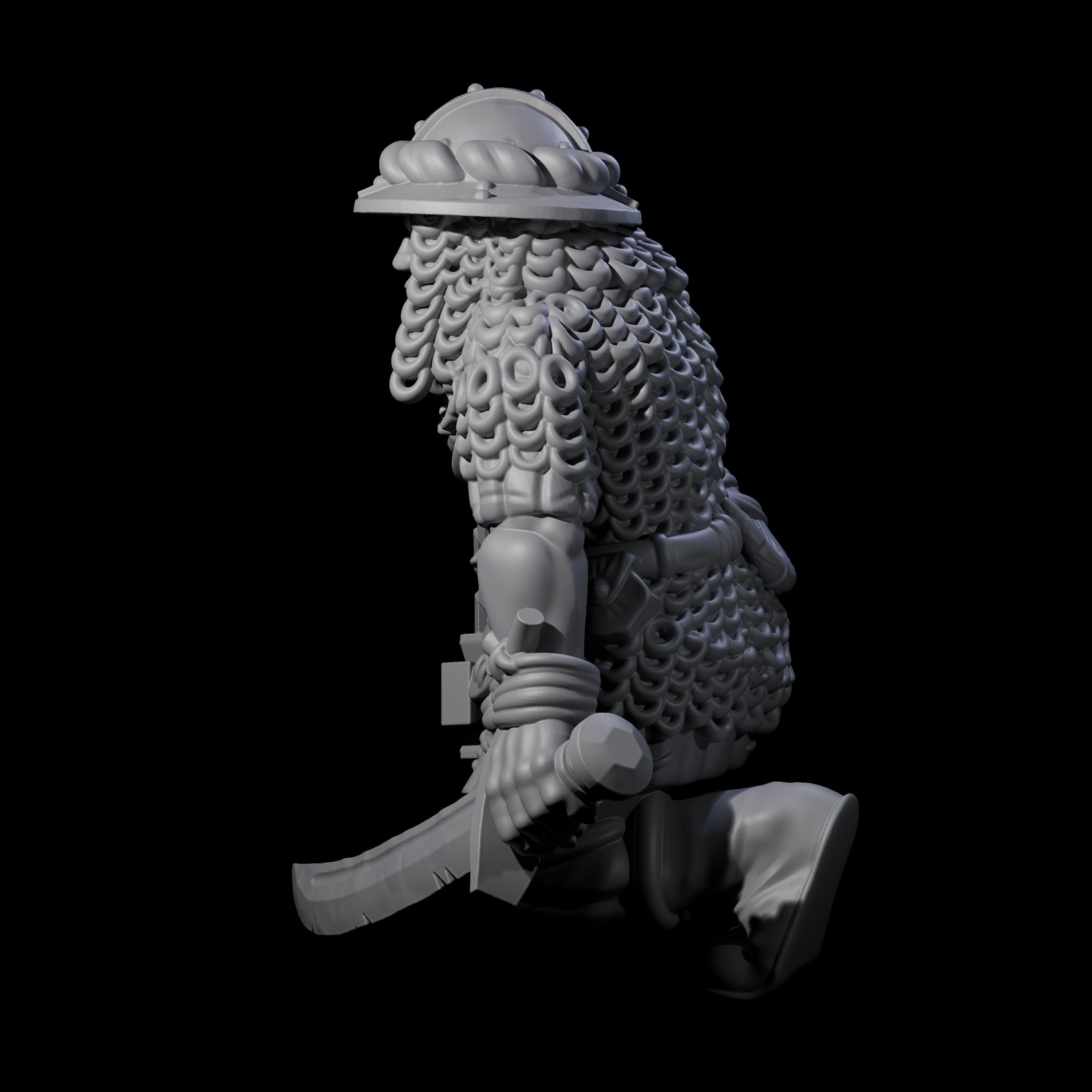 Fevered Zealot F Miniature for Dungeons and Dragons, Pathfinder or other TTRPGs