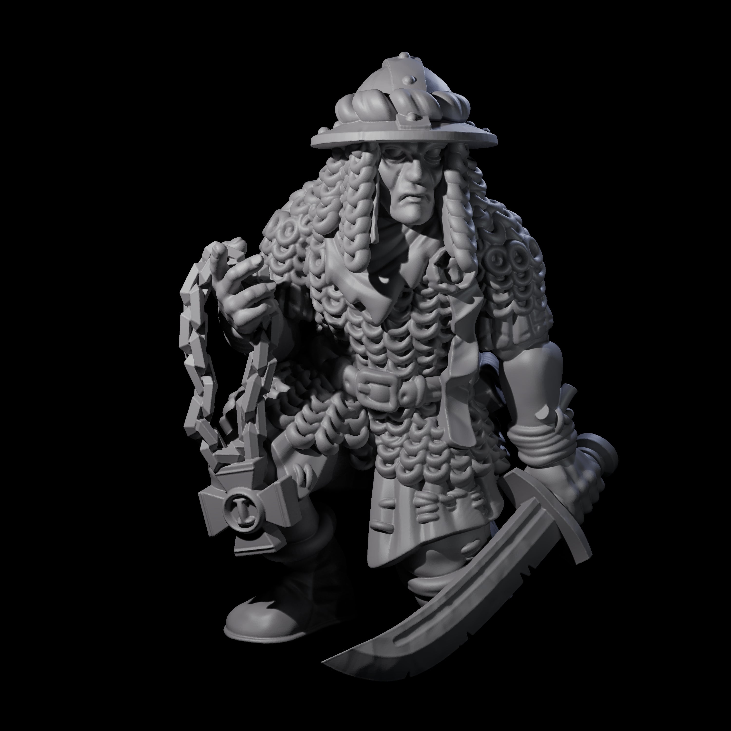 Fevered Zealot F Miniature for Dungeons and Dragons, Pathfinder or other TTRPGs