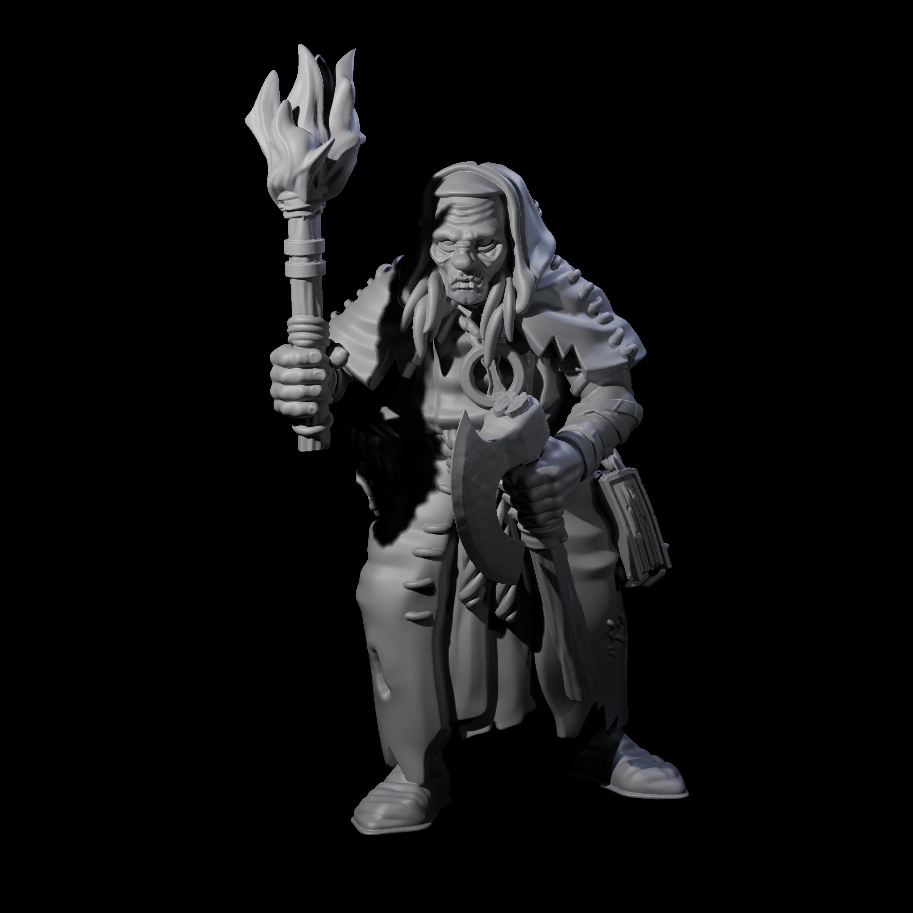 Fevered Zealot G Miniature for Dungeons and Dragons, Pathfinder or other TTRPGs