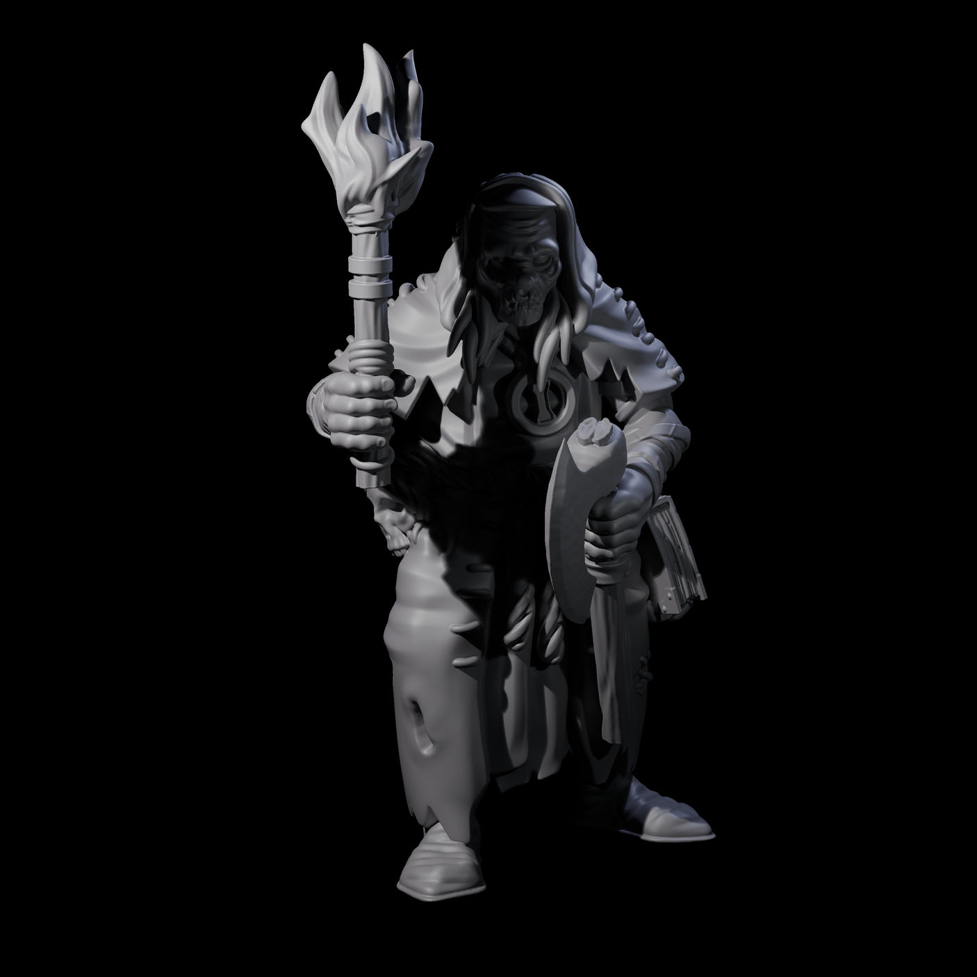Fevered Zealot G Miniature for Dungeons and Dragons, Pathfinder or other TTRPGs