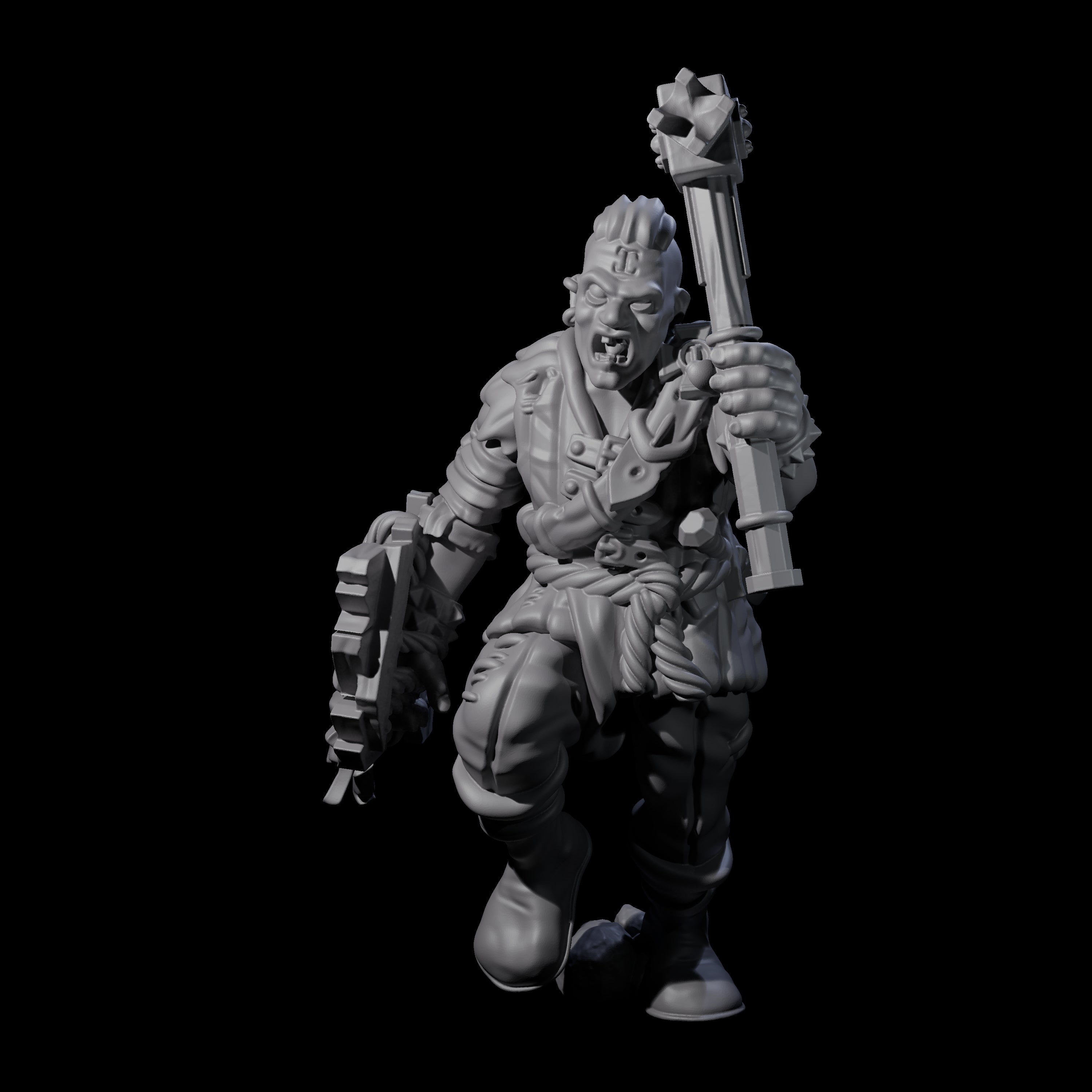 Fevered Zealot H Miniature for Dungeons and Dragons, Pathfinder or other TTRPGs
