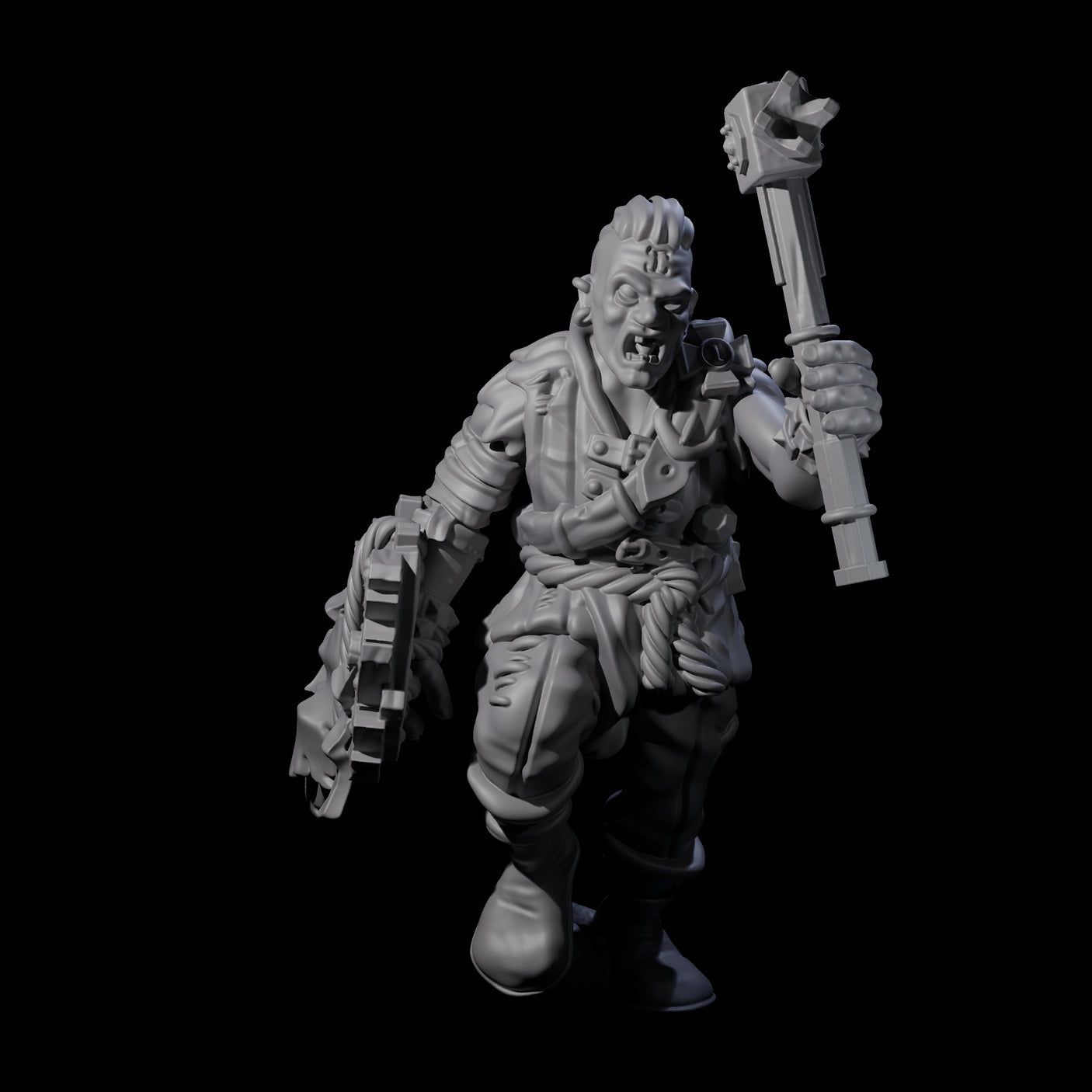 Fevered Zealot H Miniature for Dungeons and Dragons, Pathfinder or other TTRPGs