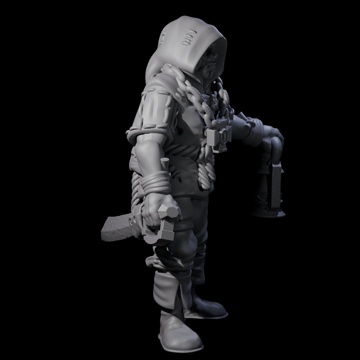 Fevered Zealot I Miniature for Dungeons and Dragons, Pathfinder or other TTRPGs
