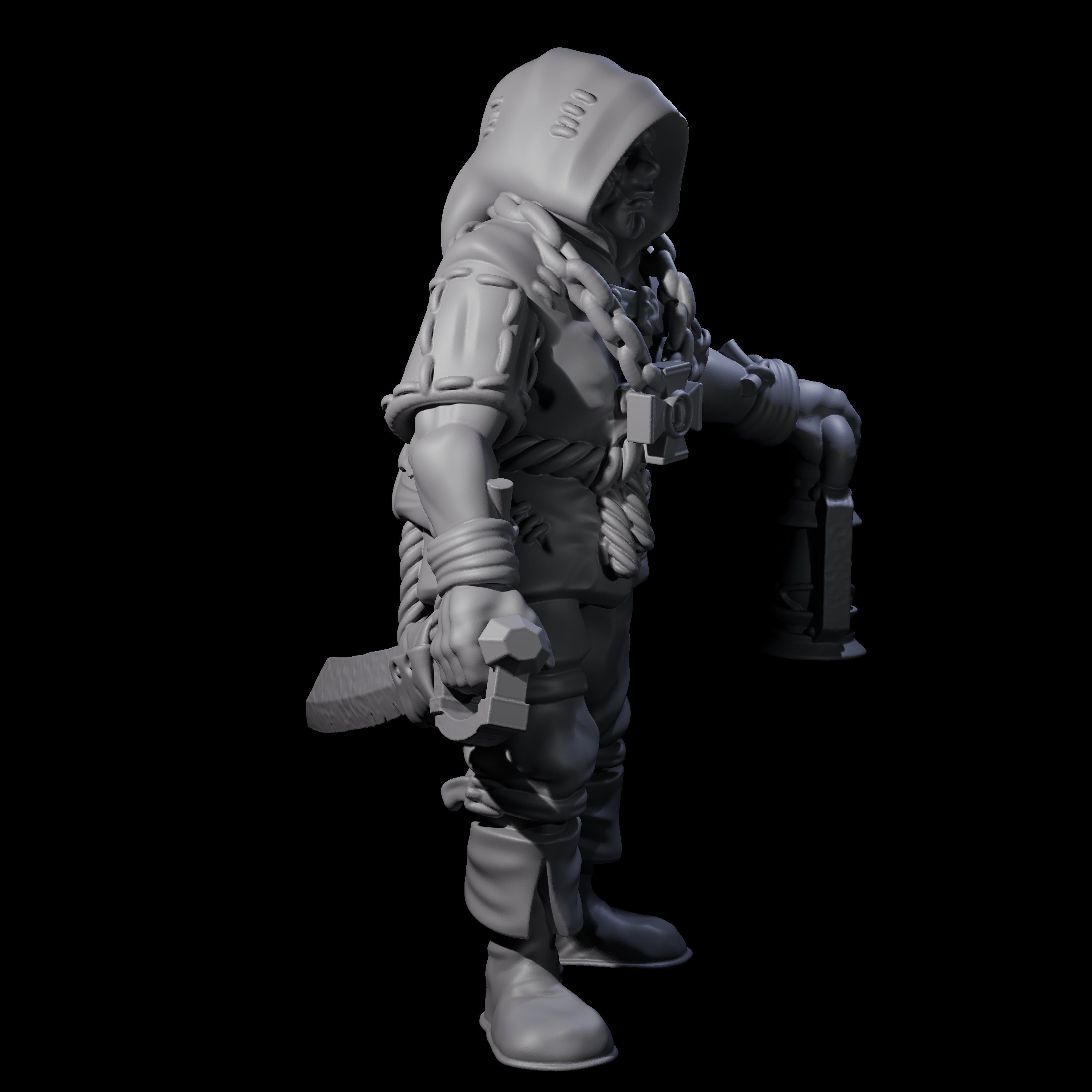 Fevered Zealot I Miniature for Dungeons and Dragons, Pathfinder or other TTRPGs