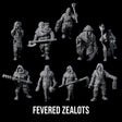 Fevered Zealots Miniature for Dungeons and Dragons, Pathfinder or other TTRPGs