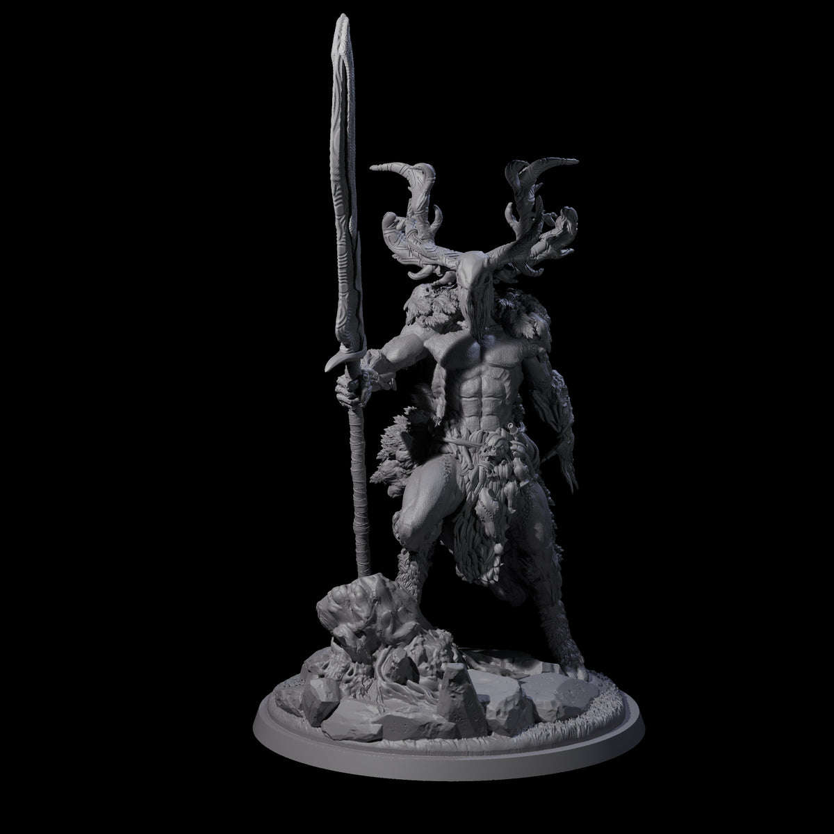 Fey Lord of the Hunt Miniature for Dungeons and Dragons, Pathfinder or other TTRPGs