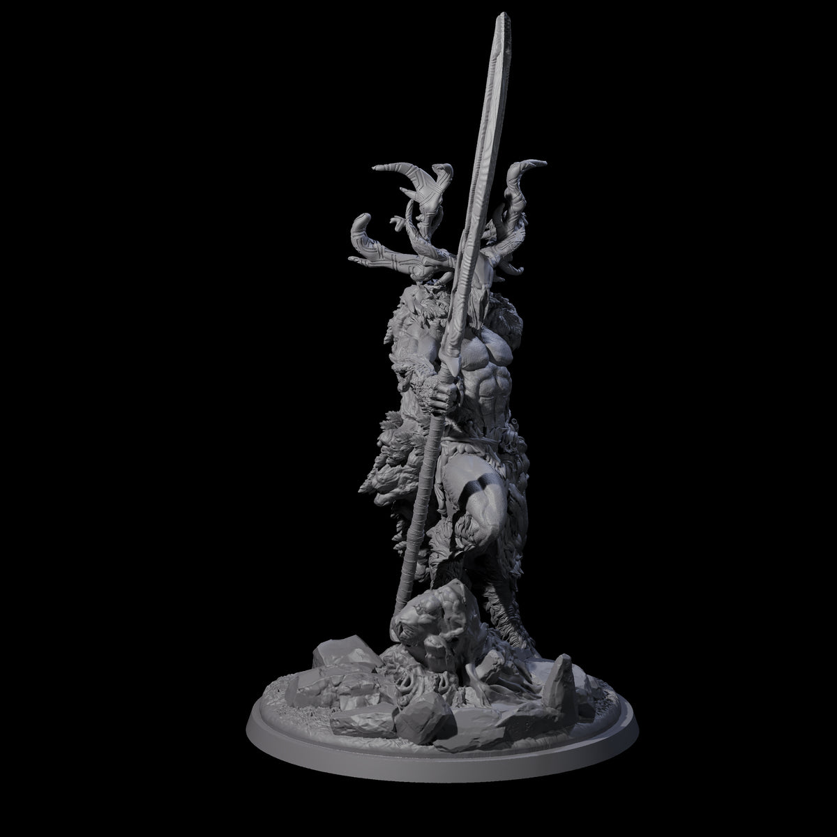 Fey Lord of the Hunt Miniature for Dungeons and Dragons, Pathfinder or other TTRPGs
