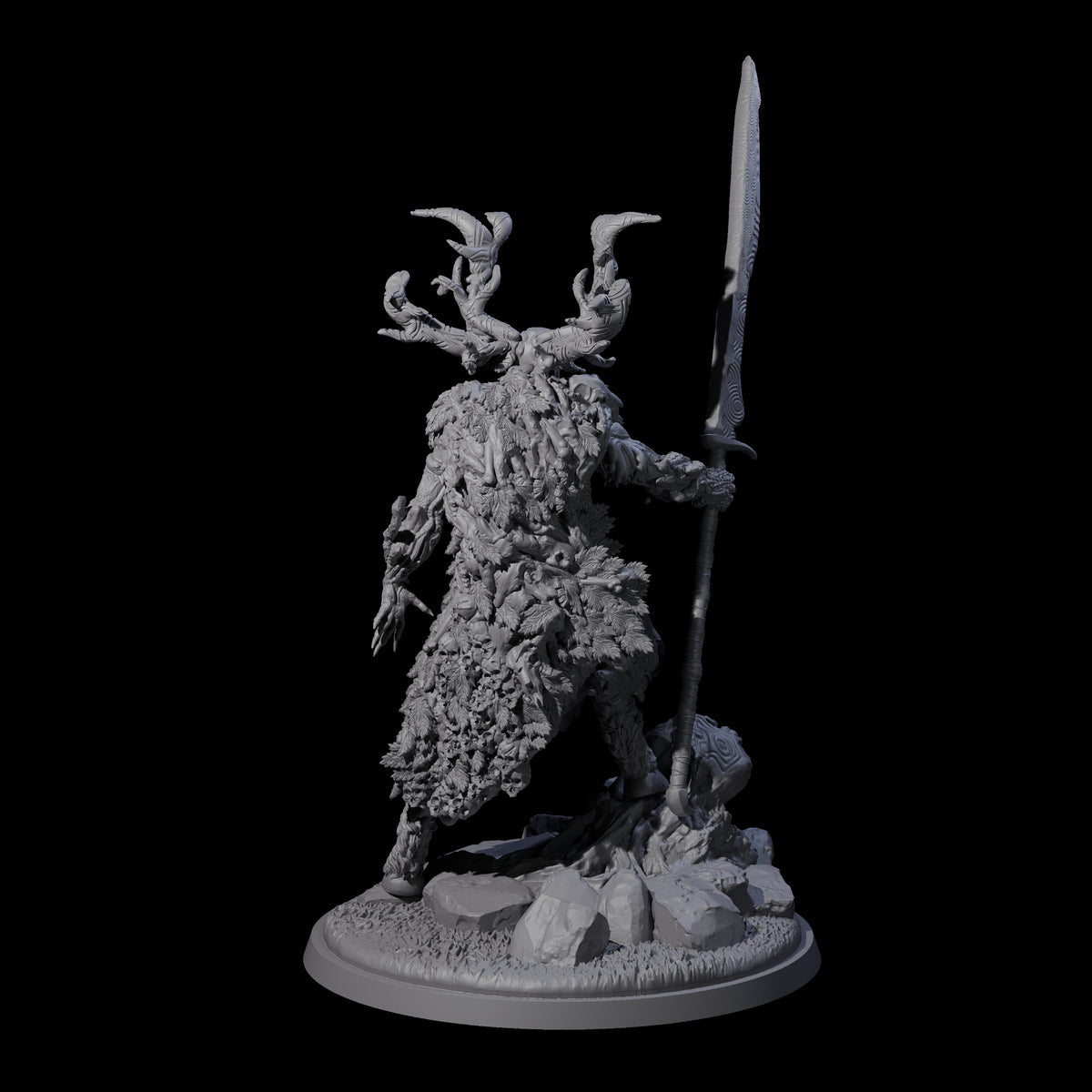 Fey Lord of the Hunt Miniature for Dungeons and Dragons, Pathfinder or other TTRPGs