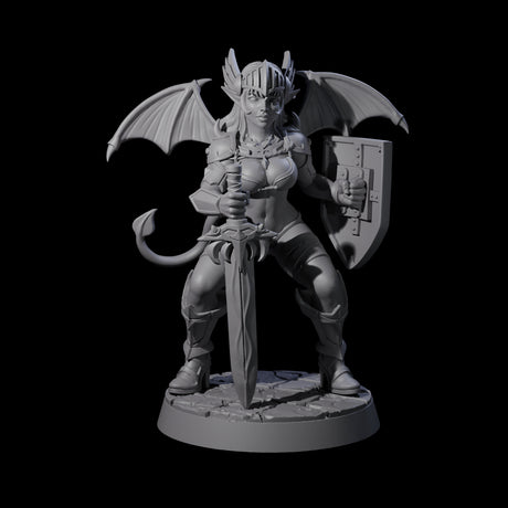 Fiendious Armoured Succubus Miniature for Dungeons and Dragons, Pathfinder or other TTRPGs