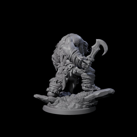 Fierce Cave Ogre A Miniature for Dungeons and Dragons, Pathfinder or other TTRPGs