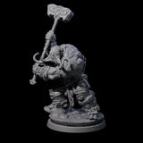 Fierce Cave Ogre B Miniature for Dungeons and Dragons, Pathfinder or other TTRPGs