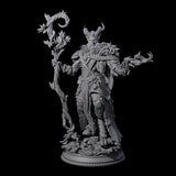 Fierce Elder Druid Miniature for Dungeons and Dragons, Pathfinder or other TTRPGs