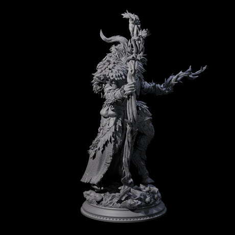 Fierce Elder Druid Miniature for Dungeons and Dragons, Pathfinder or other TTRPGs