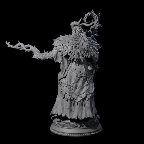 Fierce Elder Druid Miniature for Dungeons and Dragons, Pathfinder or other TTRPGs