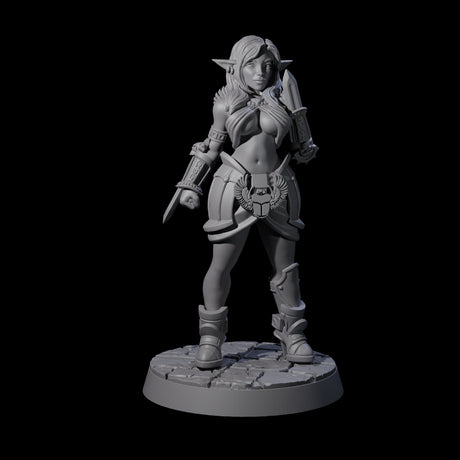 Fierce Forearm Blade Fighter Miniature for Dungeons and Dragons, Pathfinder or other TTRPGs