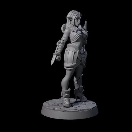 Fierce Forearm Blade Fighter Miniature for Dungeons and Dragons, Pathfinder or other TTRPGs