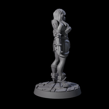 Fierce Forearm Blade Fighter Miniature for Dungeons and Dragons, Pathfinder or other TTRPGs