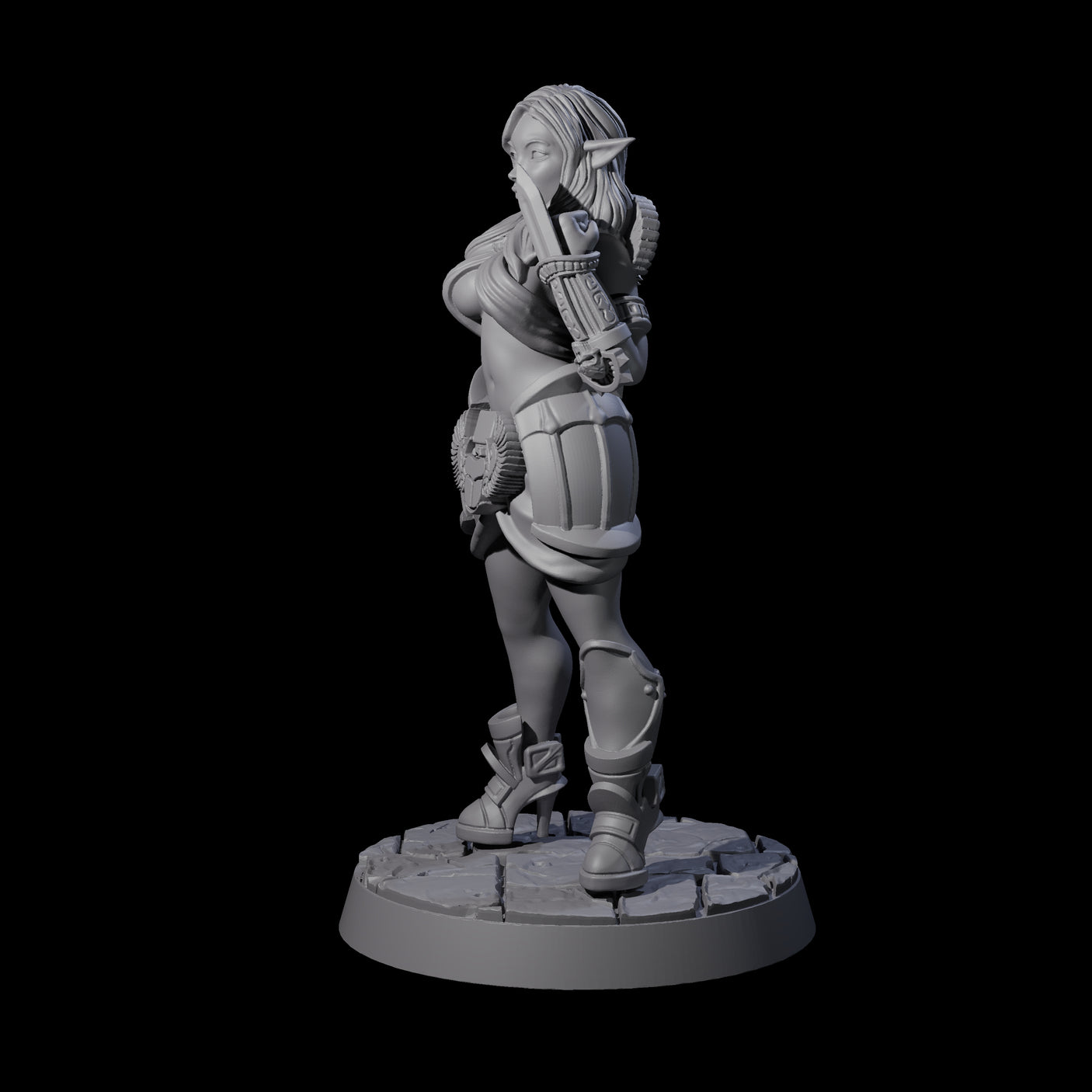 Fierce Forearm Blade Fighter Miniature for Dungeons and Dragons, Pathfinder or other TTRPGs