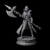 Fierce Half Orc Warrior Miniature for Dungeons and Dragons, Pathfinder or other TTRPGs