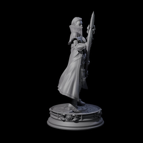 Fierce Half Orc Warrior Miniature for Dungeons and Dragons, Pathfinder or other TTRPGs