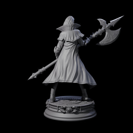 Fierce Half Orc Warrior Miniature for Dungeons and Dragons, Pathfinder or other TTRPGs