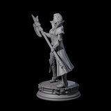 Fierce Half Orc Warrior Miniature for Dungeons and Dragons, Pathfinder or other TTRPGs