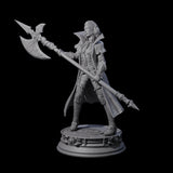 Fierce Half Orc Warrior Miniature for Dungeons and Dragons, Pathfinder or other TTRPGs