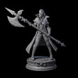 Fierce Half Orc Warrior Miniature for Dungeons and Dragons, Pathfinder or other TTRPGs