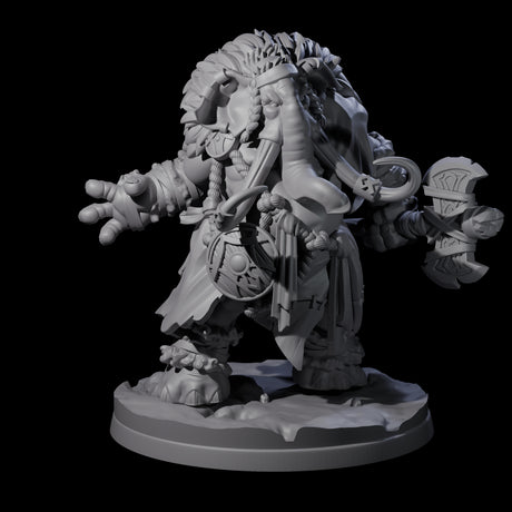 Fierce Loxodon Viking Miniature for Dungeons and Dragons, Pathfinder or other TTRPGs