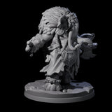 Fierce Loxodon Viking Miniature for Dungeons and Dragons, Pathfinder or other TTRPGs