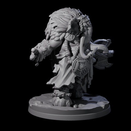 Fierce Loxodon Viking Miniature for Dungeons and Dragons, Pathfinder or other TTRPGs
