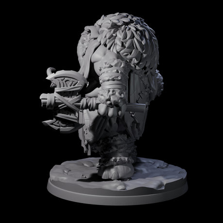 Fierce Loxodon Viking Miniature for Dungeons and Dragons, Pathfinder or other TTRPGs