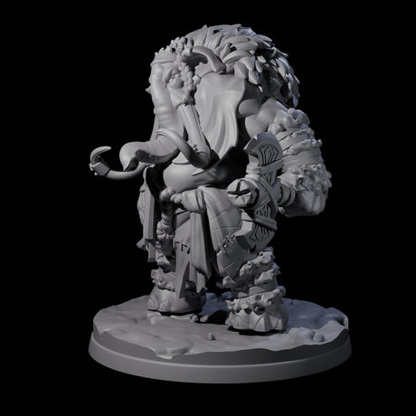 Fierce Loxodon Viking Miniature for Dungeons and Dragons, Pathfinder or other TTRPGs