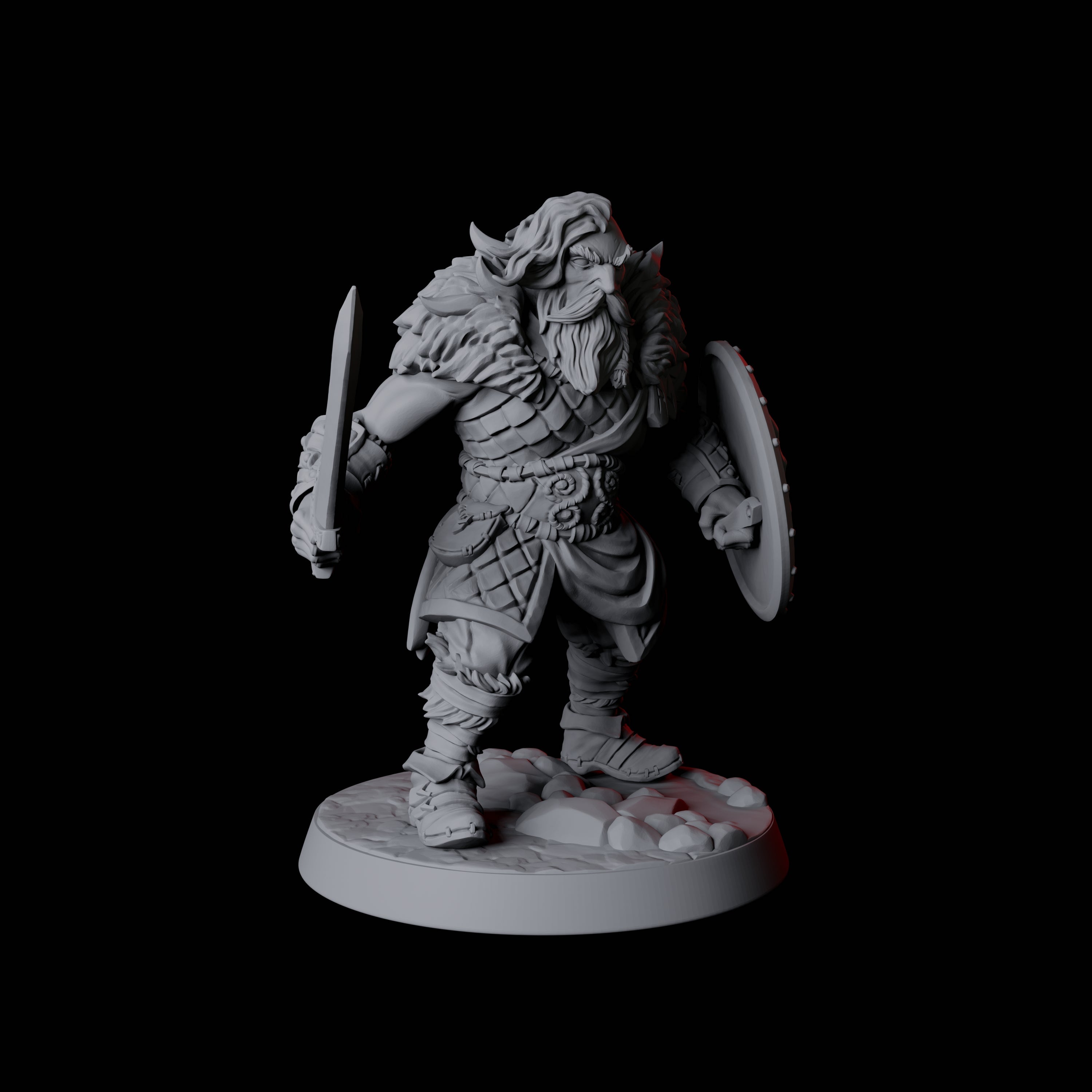 Fierce Northman Berserker A Miniature for Dungeons and Dragons, Pathfinder or other TTRPGs
