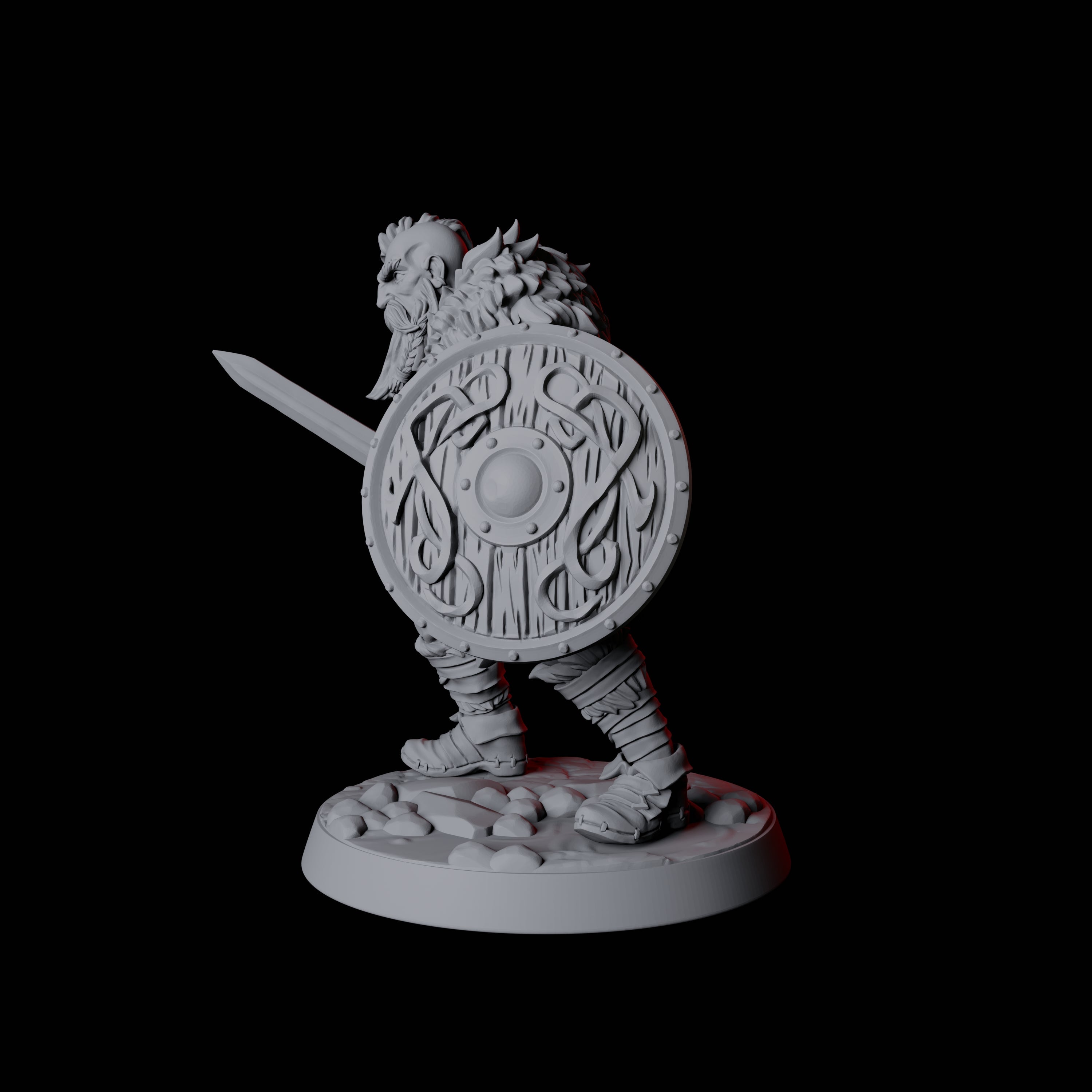 Fierce Northman Berserker A Miniature for Dungeons and Dragons, Pathfinder or other TTRPGs